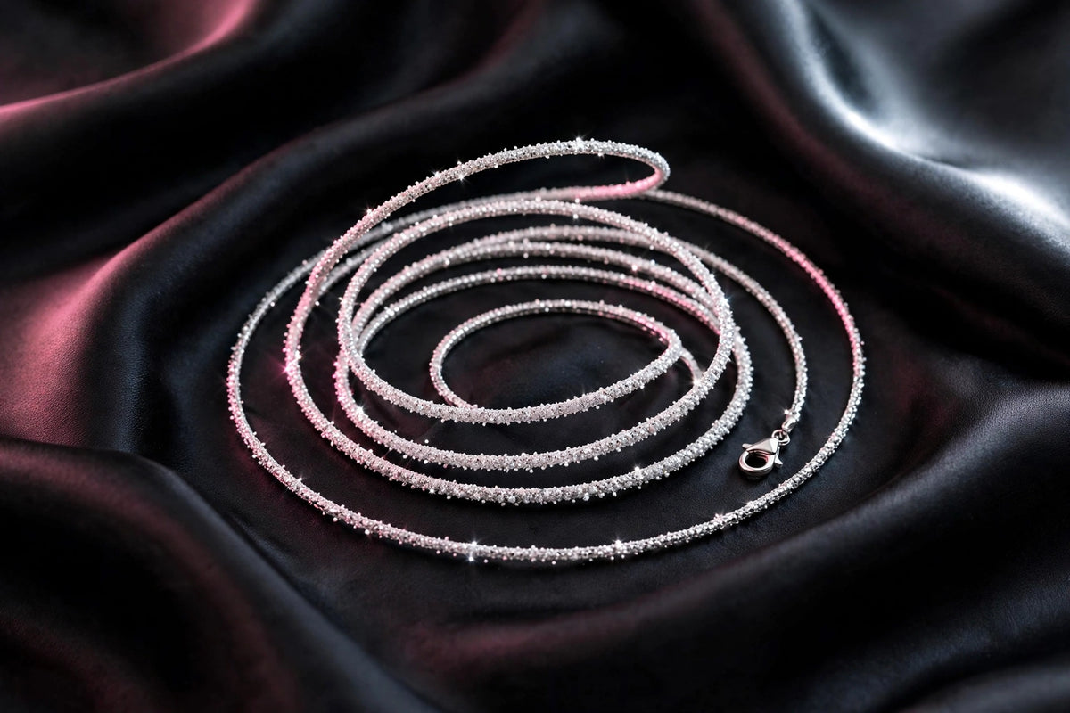 Dainty Crystal Anklet on Fine Silver Chain